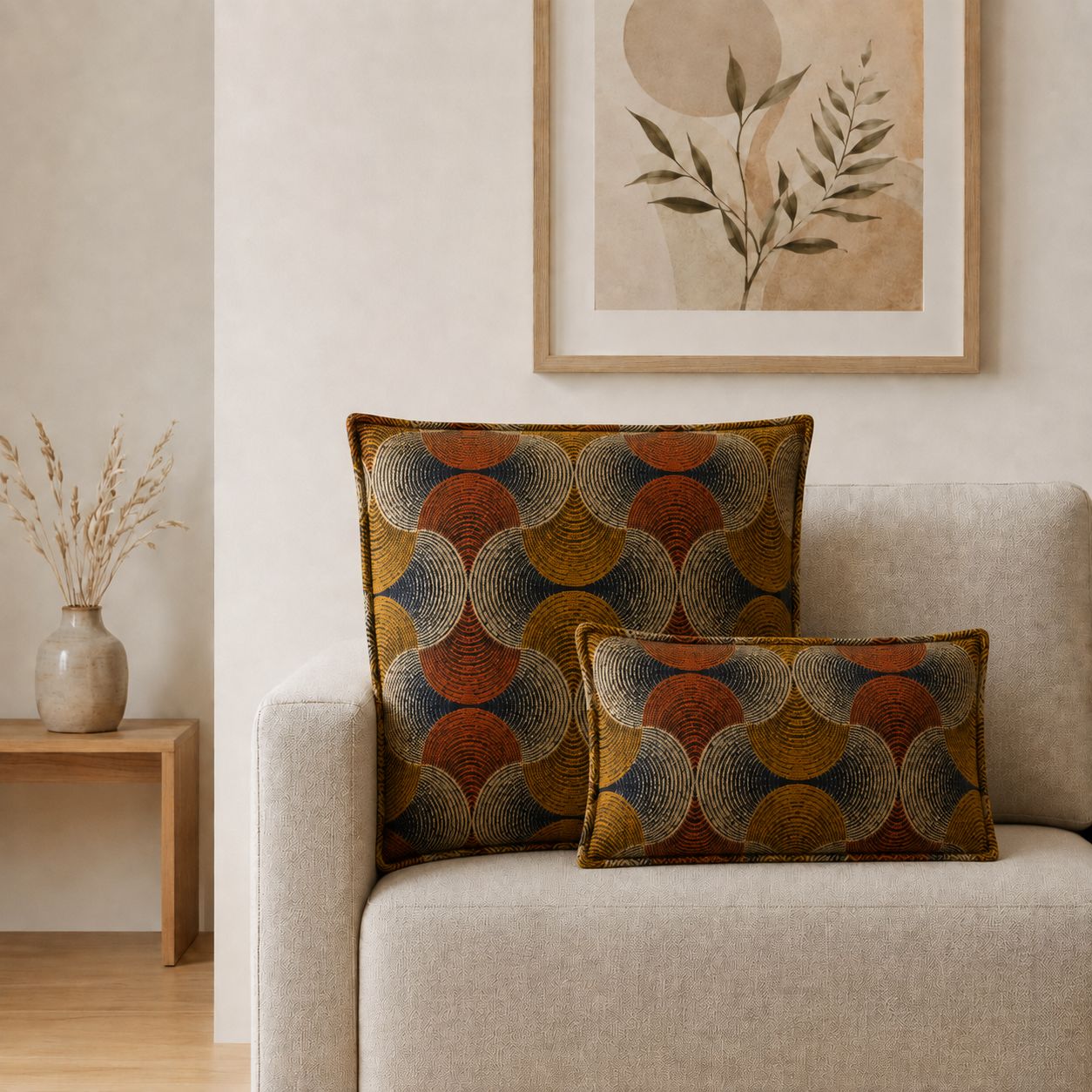 Classic Cushion Cover – Urban Swirl- 30 × 50 cm – Lumber Style – image 2