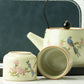 Travel Teapot Set & Two Cups – Blue Bird Qing Dynasty – image 1