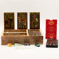 Three Section Tarot Box with Card Holder detail view 2 at Luna Panther