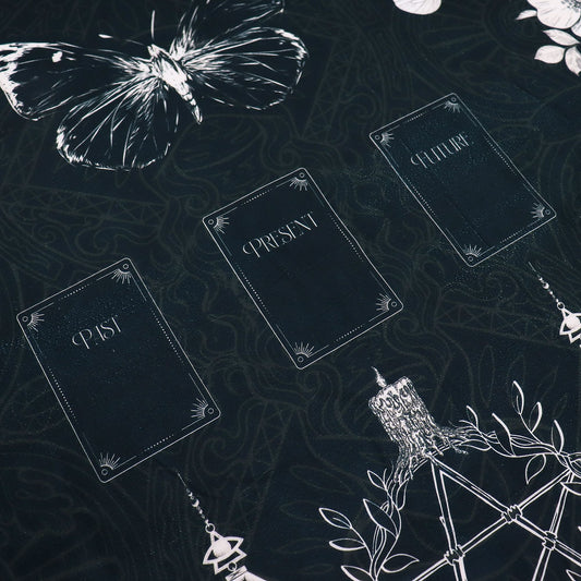 Tarot Reading Cloth - Ancient Witch detail view 2 at Luna Panther alternate view
