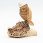 Handmade Parasite Wood Art Carving – Owl Watching – image 5