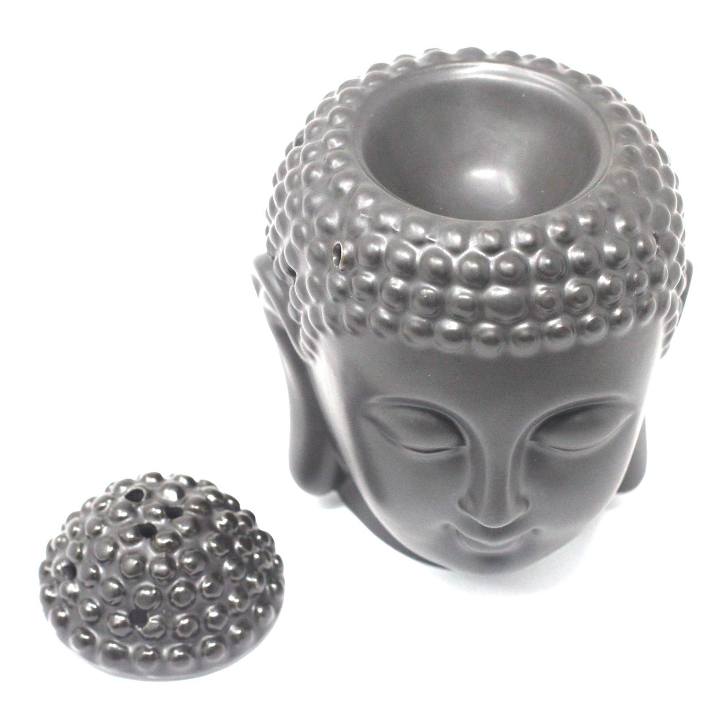 Buddha Head Oil Burner – Dark Brown – image 3