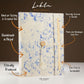 Lokta Mixed Blue Cotton Notebook – Large (21 × 15 cm) – 45 Leaves – Includes Bookmark – image 3