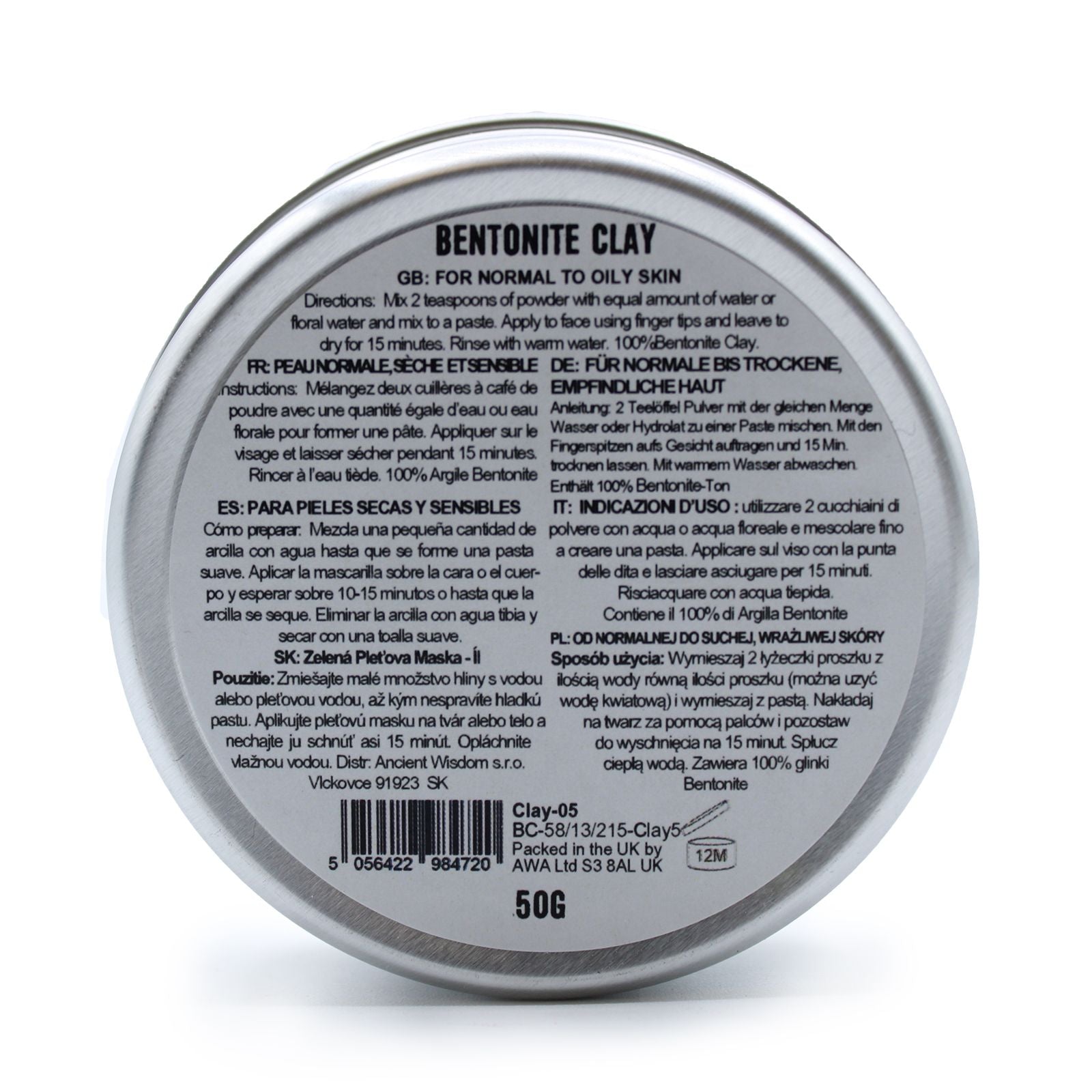 Bentonite Clay 50 g – image 1