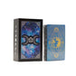 Blue Foil Tarot Deck - Moon Face with Booklet detail view 4 at Luna Panther
