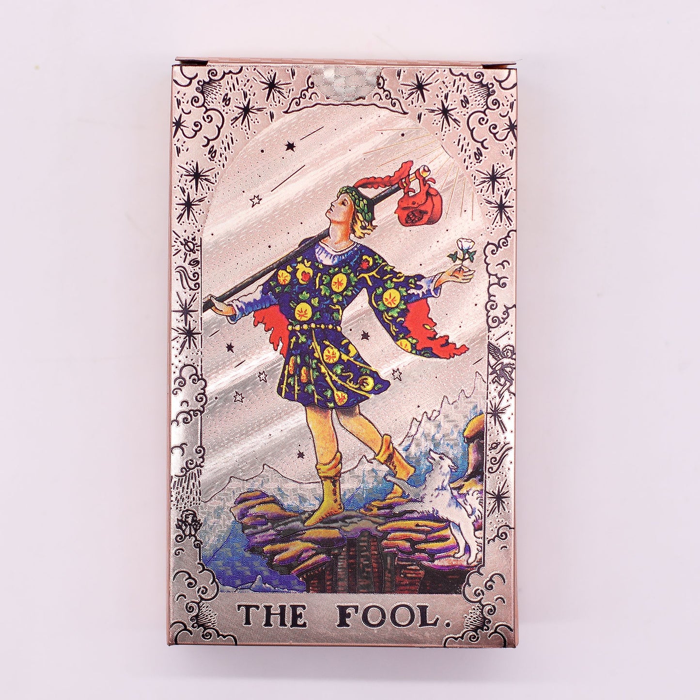 Rose Gold Foil Tarot Deck - Moon Phase with Booklet detail view 8 at Luna Panther