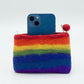 Natural Felt Zipper Pouches – Rainbow – image 1
