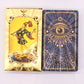 Blue & Gold Foil Tarot Deck - All Seeing Eye with Booklet detail view 3 at Luna Panther