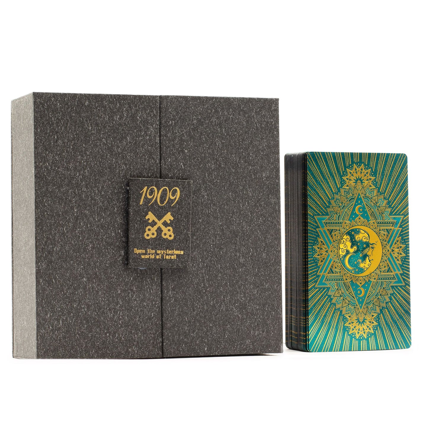 Gold & Turquoise Foil Tarot Deck - Gift Set detail view 3 at Luna Panther