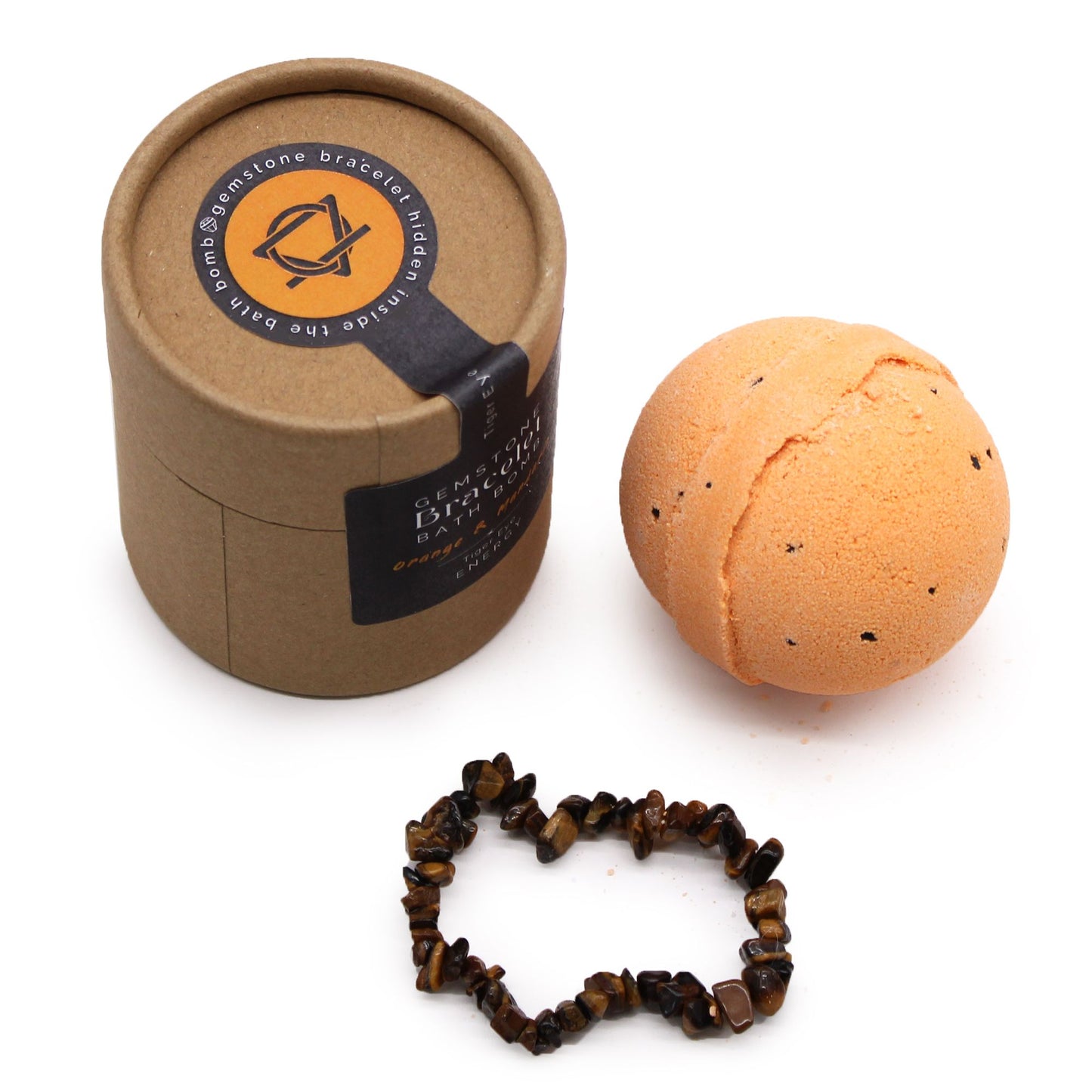 Tiger Eye Gem Bracelet Bath Bomb – image 1