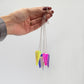 Six Sided Pendulum – Aurora Crystal Pale Green – 4 cm – image 1