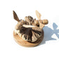 Handmade Parasite Wood Art Carving – Bees in The Works – image 1