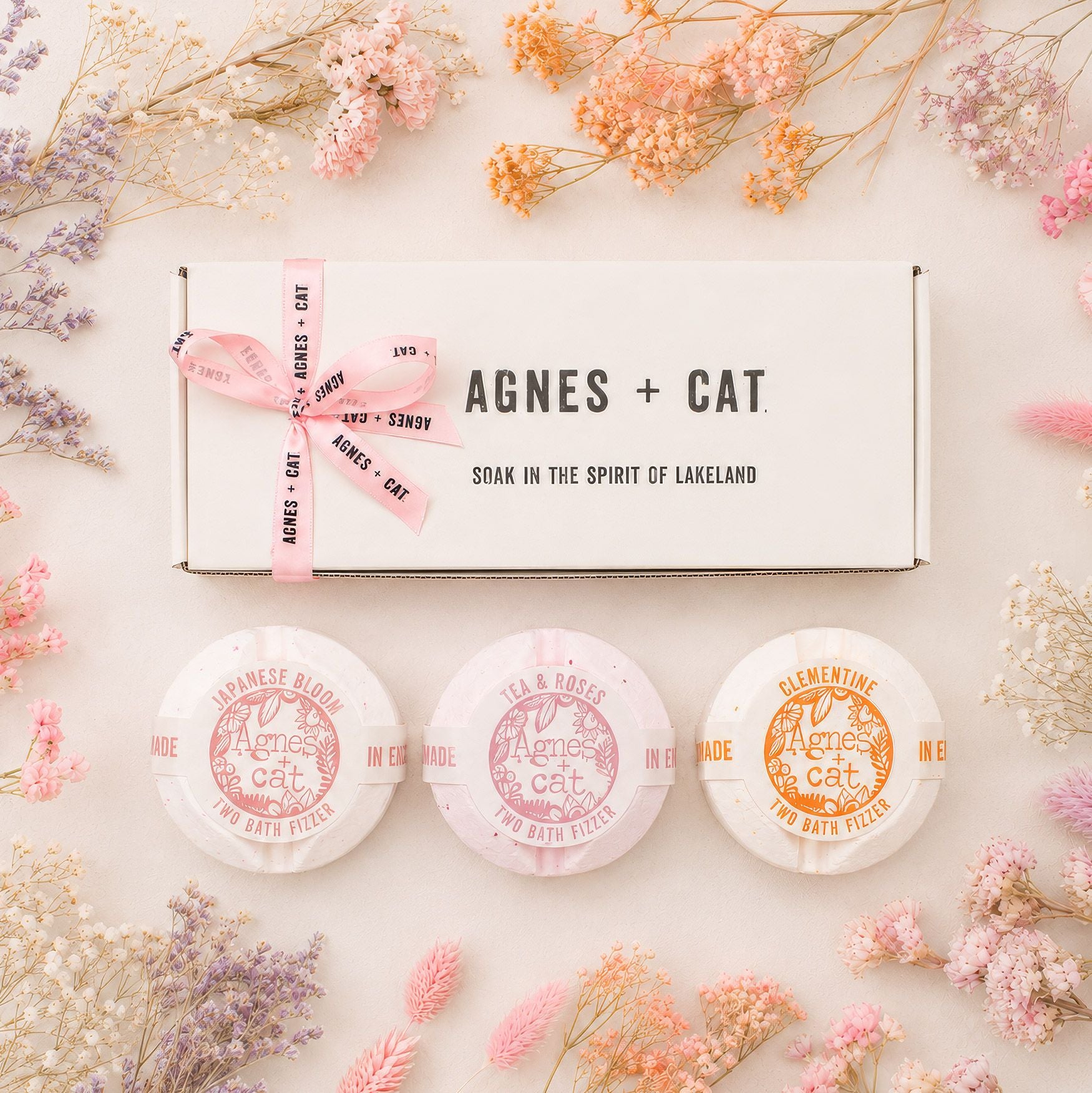 Agnes + Cat Floral & Citrus Bath Fizzer Gift Set – image 1