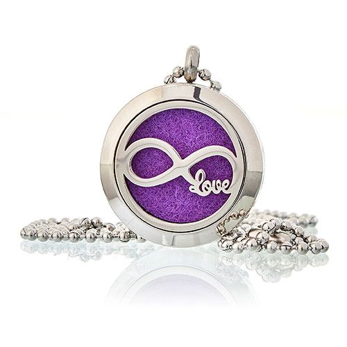 Aromatherapy Diffuser Necklace – Infinity Love 25 mm – image 1