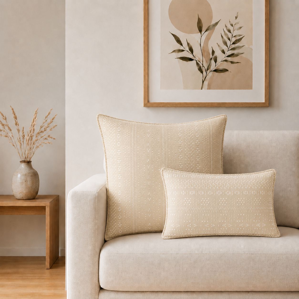 Classic Cushion Cover – Soft Stone- 60 × 60 cm – Jumbo Style – image 1