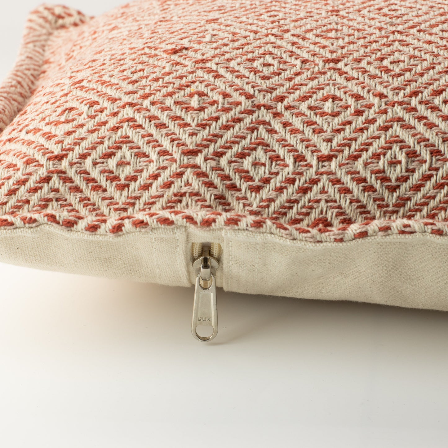 Classic Cushion Cover – Burgundy Squares- 30 × 50 cm – Lumber Style – image 3