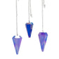 Six Sided Pendulum – Aurora Crystal Blue – 4 cm – image 1