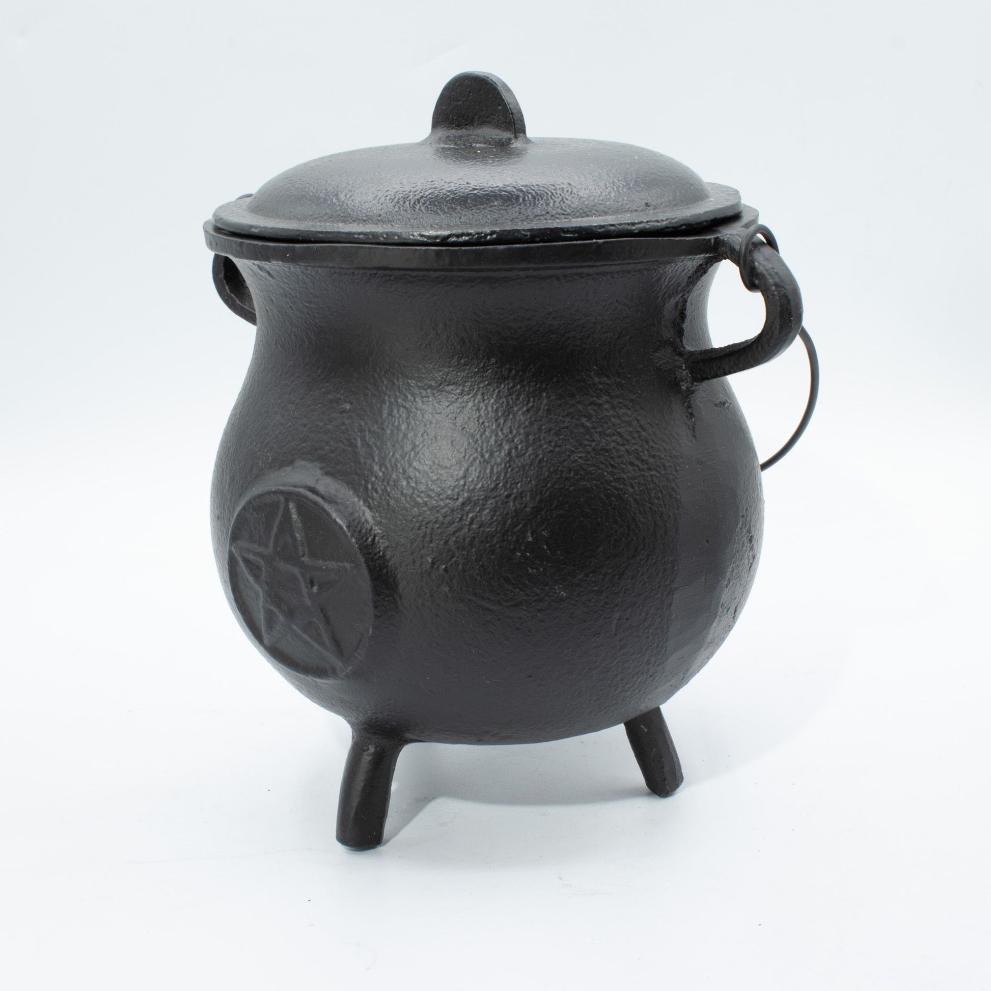 Extra Huge Cast Iron Cauldron with Pentagram 23 × 18 cm (at least 4kg) – image 5