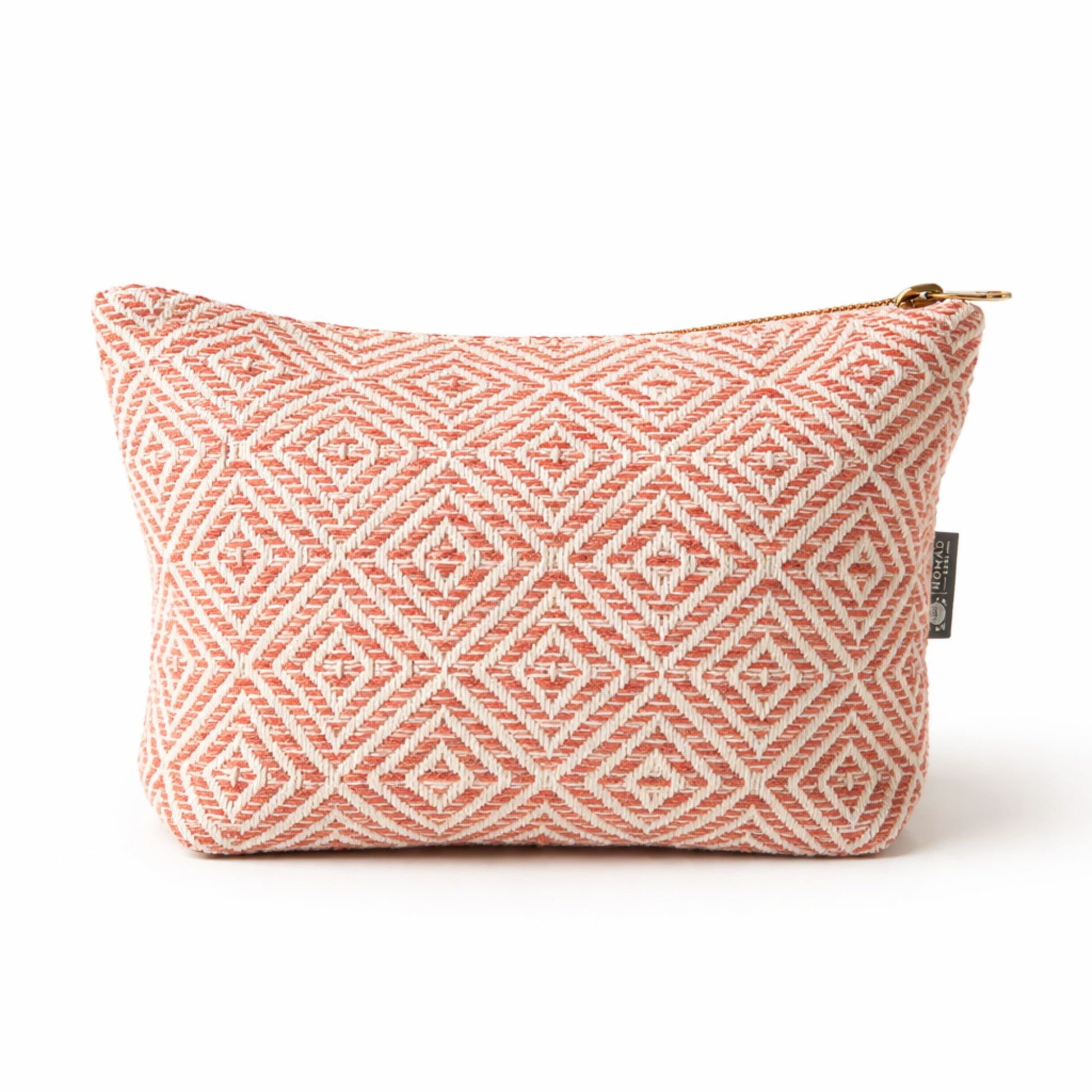 Nomad Sari Indian Jacquard Toiletry Bag – Coral Maze – image 1