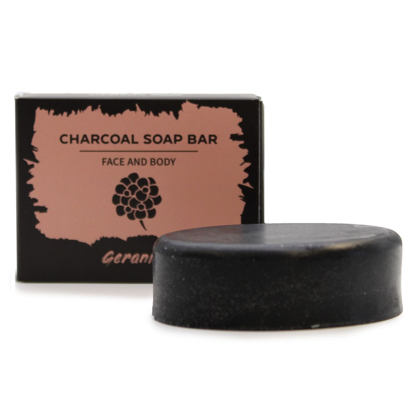 Charcoal Soap 85 g – Geranium – image 3