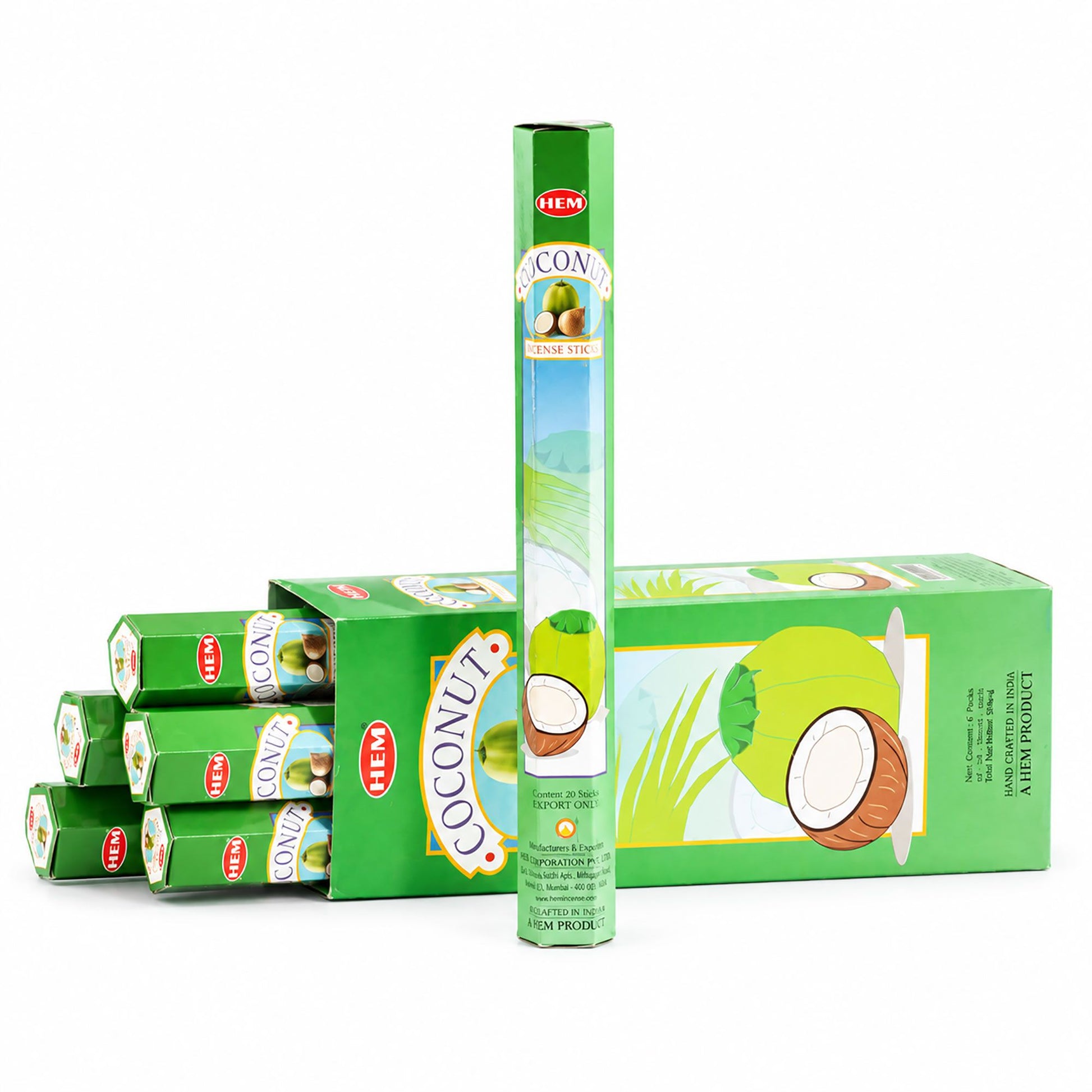 HEM Hexagonal Incense – Coconut – image 1