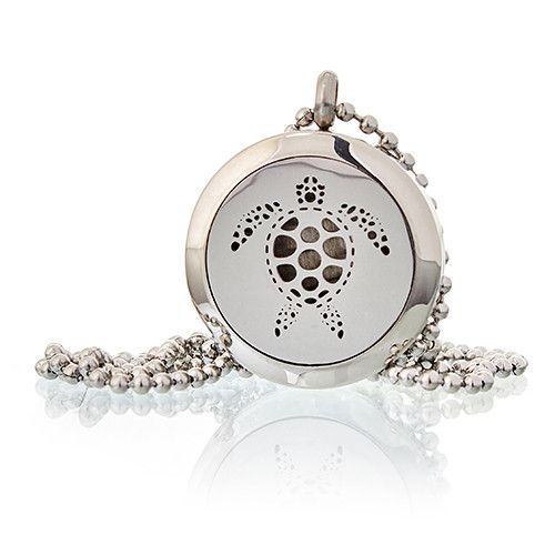 Aromatherapy Diffuser Necklace – Turtle 25 mm – image 1