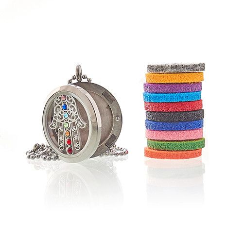 Aromatherapy Jewellery Necklace – Hamsa Chakra – 30 mm – image 1