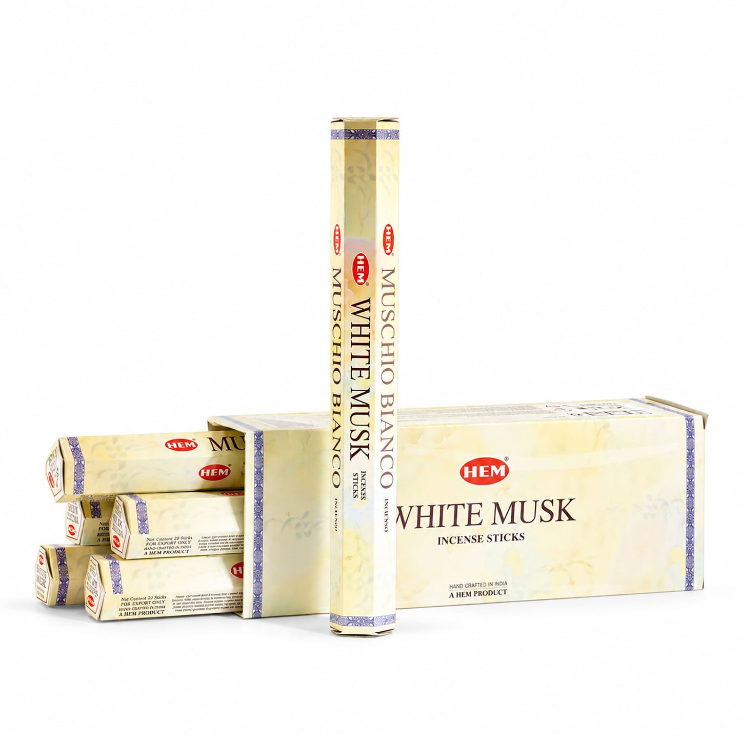 HEM Hexagonal Incense – White Musk – image 1
