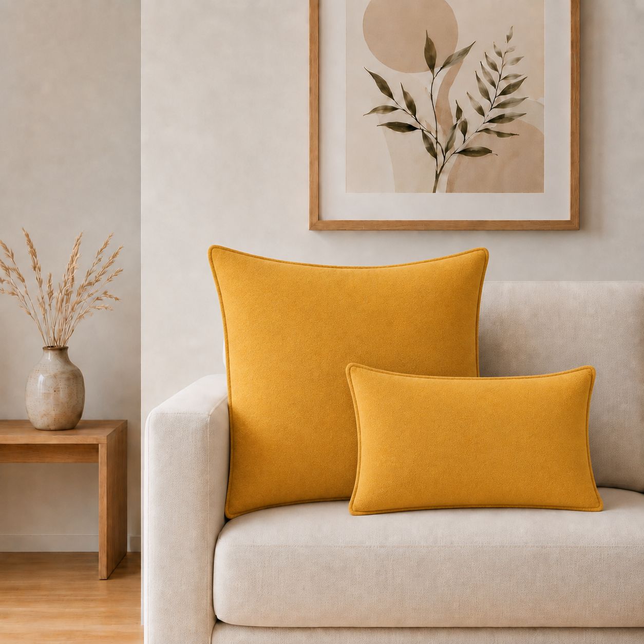 Classic Cushion Cover – Marigold Loom – 60 × 60 cm – Jumbo Style – image 1