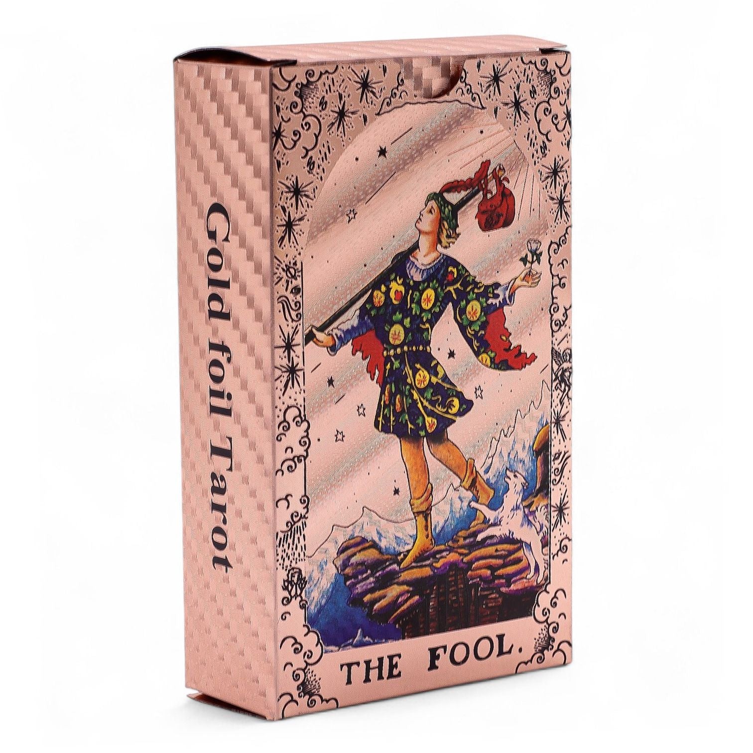 Rose Gold Foil Tarot Deck - Moon Phase with Booklet detail view 5 at Luna Panther