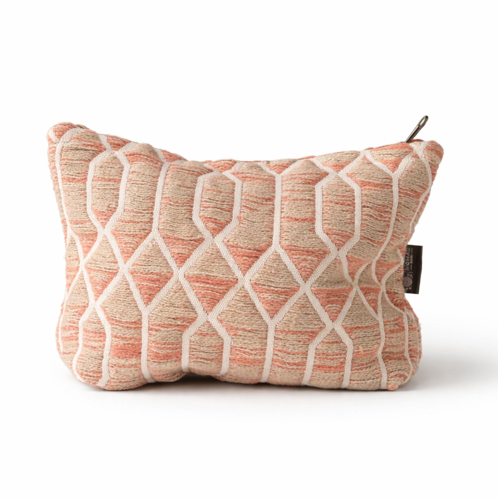 Nomad Sari Indian Jacquard Toiletry Bag – Rose Lattice – image 1
