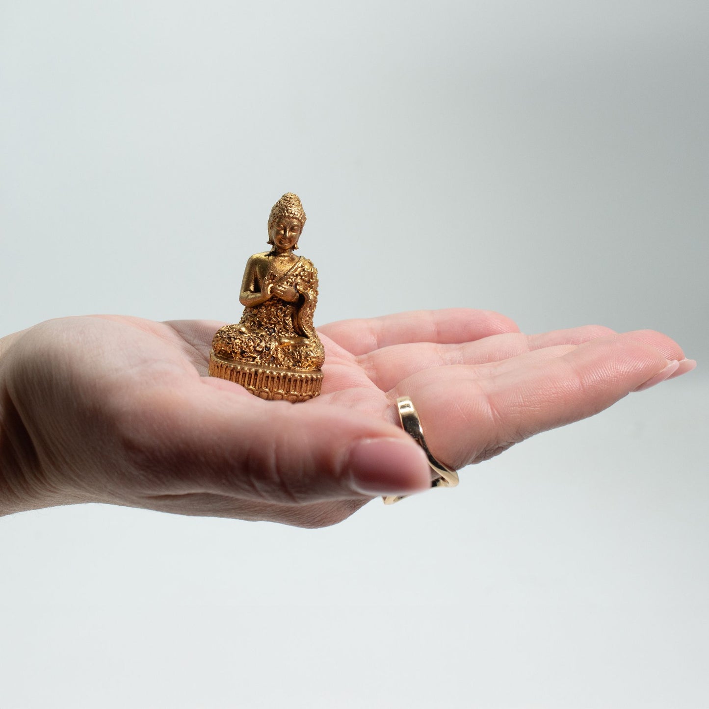 Brass Miniature Gods – Buddha (60gms) – 48 mm – image 2
