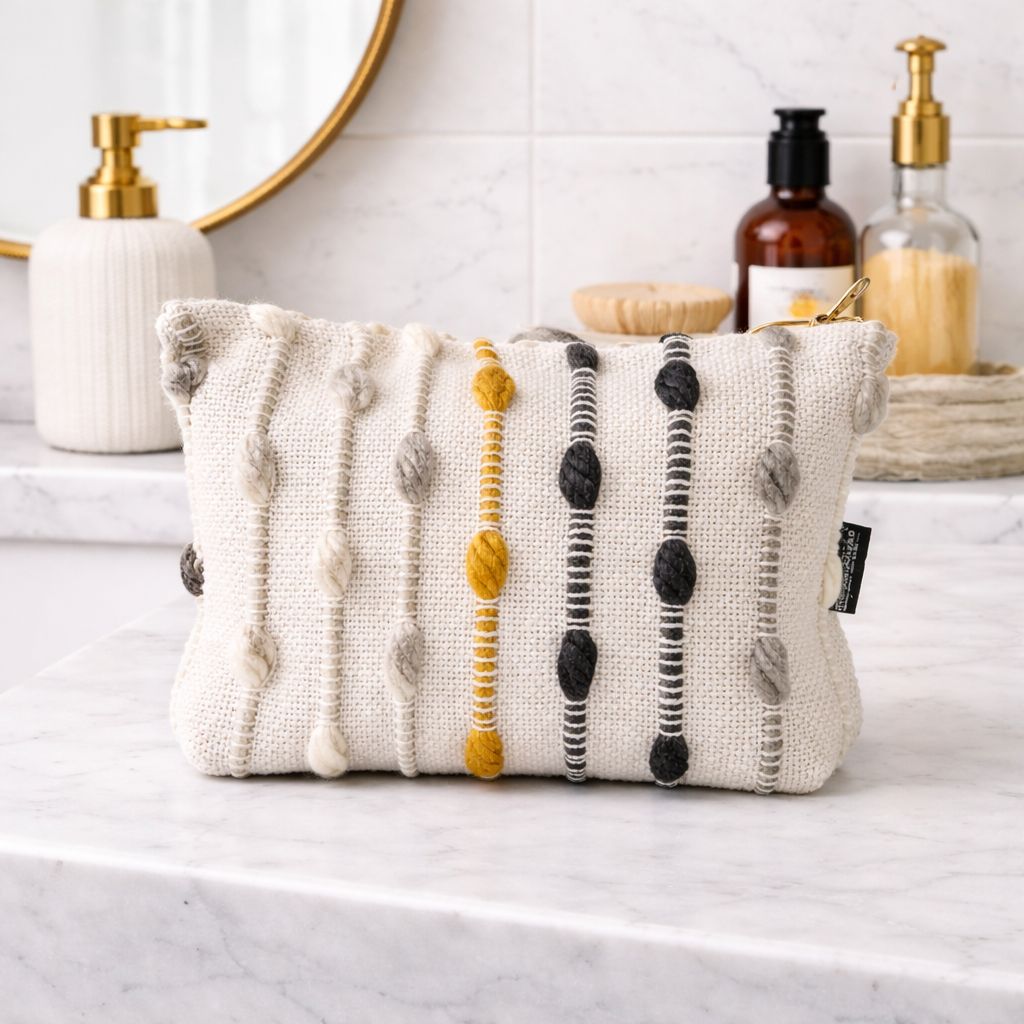 Nomad Sari Indian Jacquard Toiletry Bag – Hippie Knot – image 3