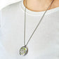 Aromatherapy Diffuser Necklace – Leaf 30 mm – image 1