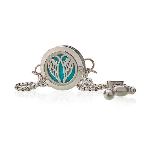Aromatherapy Jewellery Chain Bracelet – Angel Wings – 20 mm – image 6
