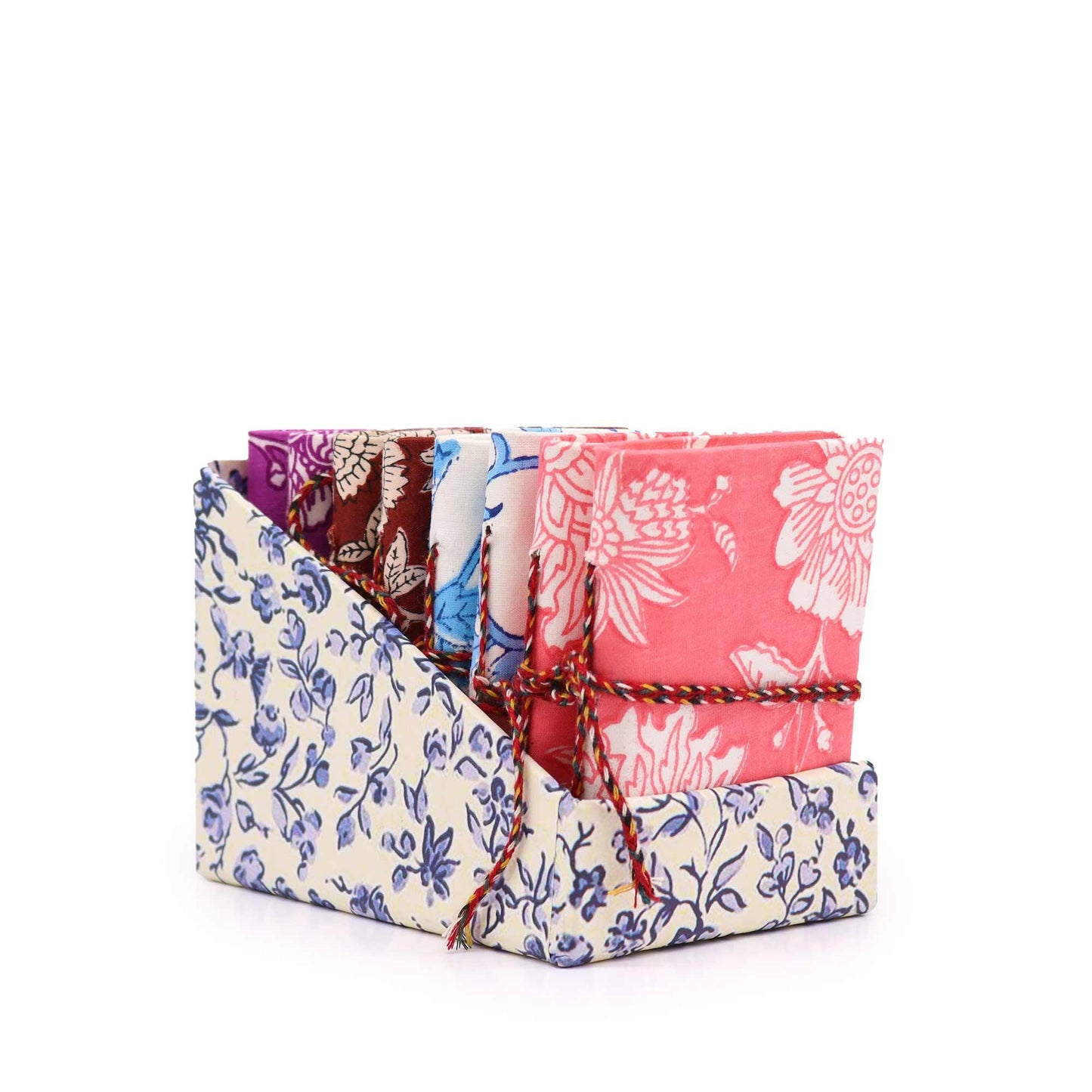 Floral Print Assorted Cotton Bound Notebooks 7 × 10 cm – image 1