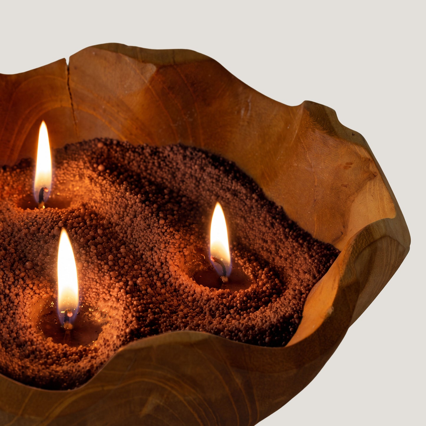 Fragranced Candle Sand – Mocha Brown – Crimson Crystal – 300 g – image 5
