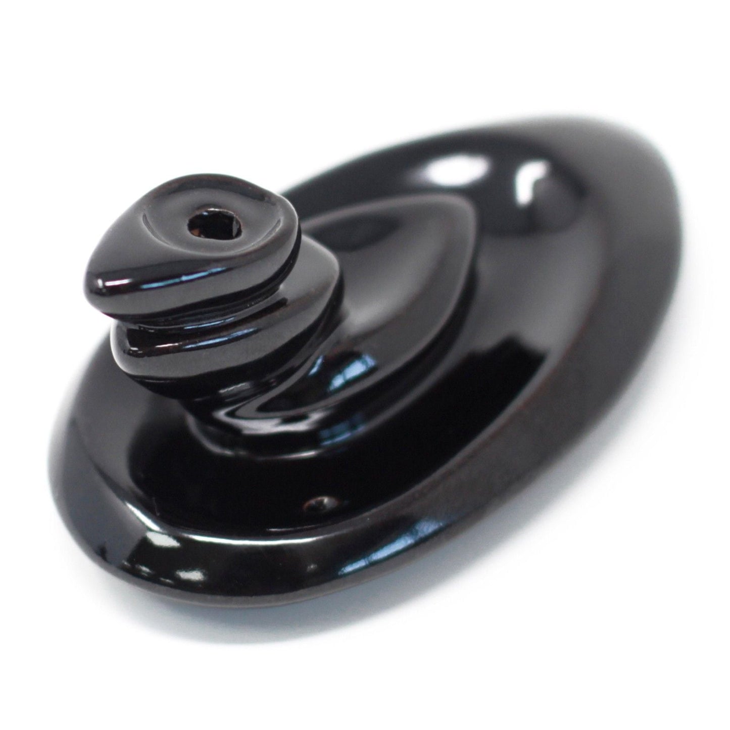 Polished Back Flow Incense Burner - Small Pebbles featuring natural patterning and unique variations - Luna Panther