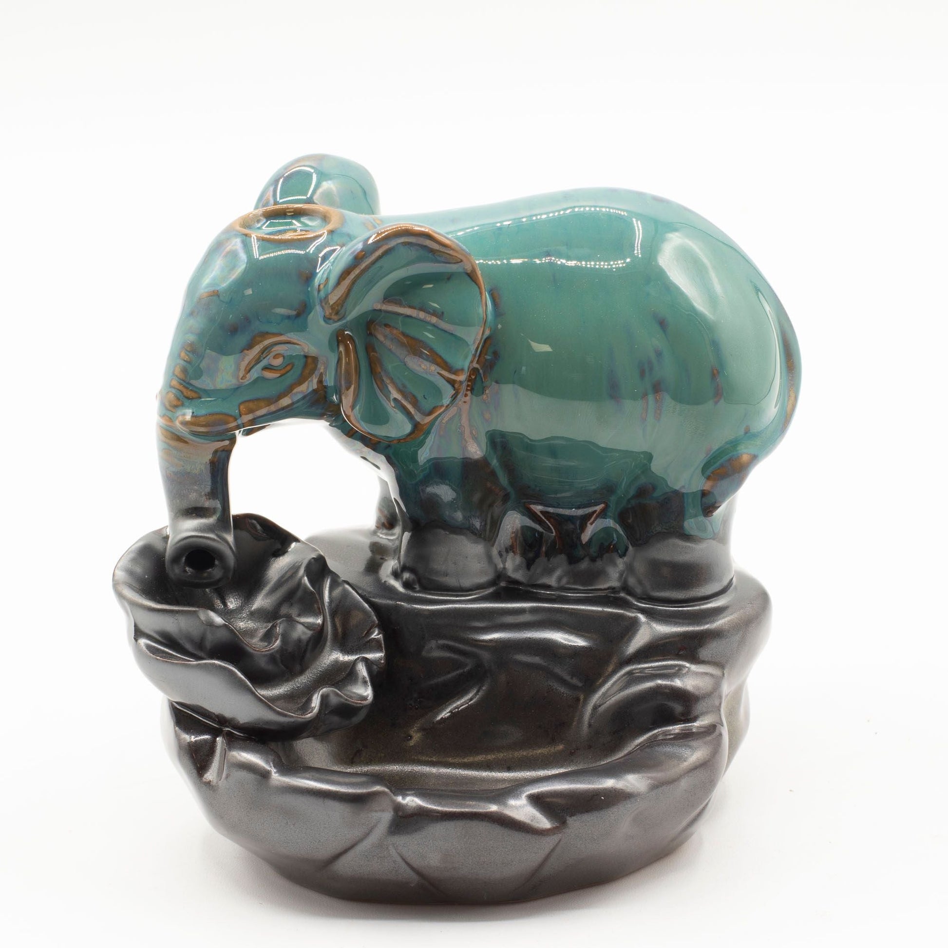 Backflow Incense Burner - Elephant at Pool - Luna Panther