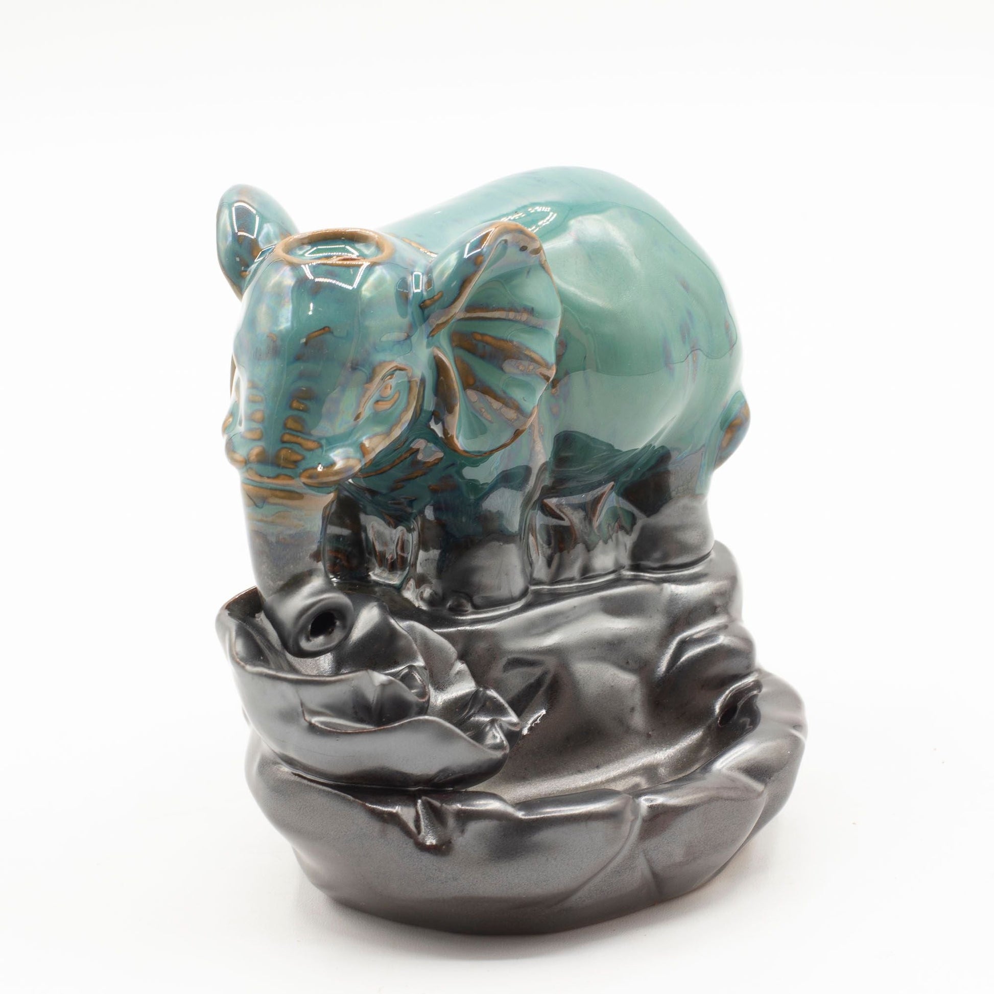 Backflow Incense Burner - Elephant at Pool - Luna Panther