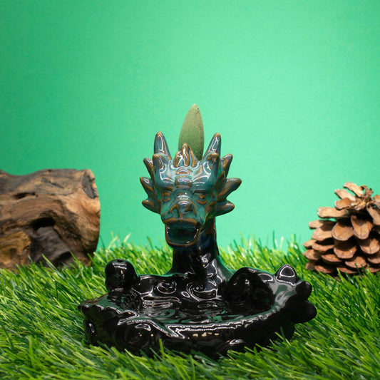 Backflow Incense Burner - Large Dragon Pool - Luna Panther alternate view