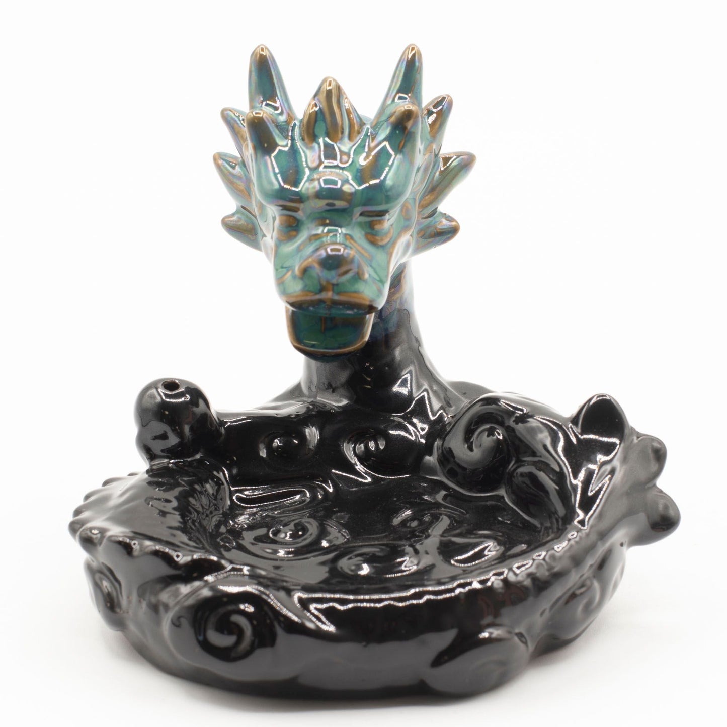 Backflow Incense Burner - Large Dragon Pool - Luna Panther