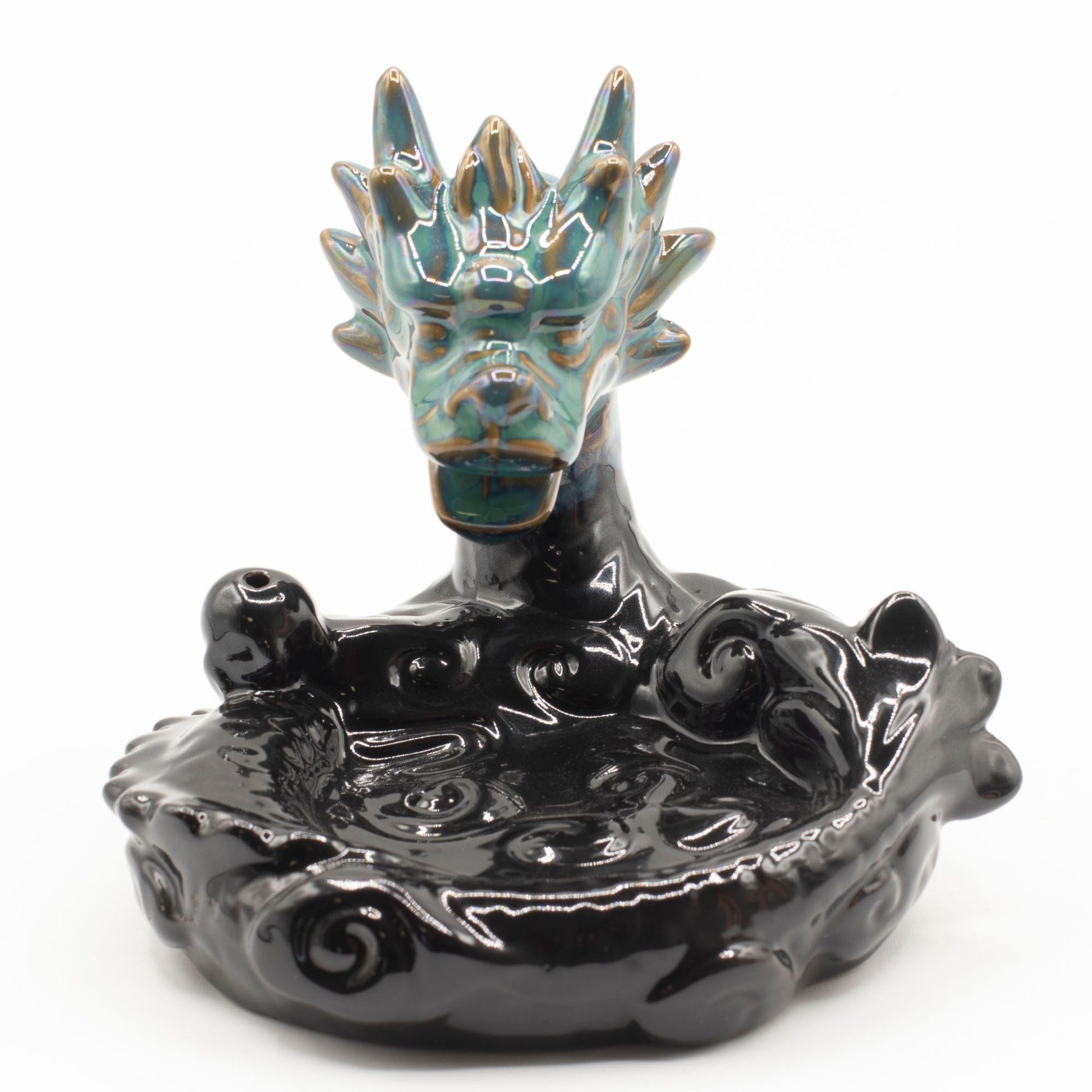 Backflow Incense Burner - Large Dragon Pool - Luna Panther