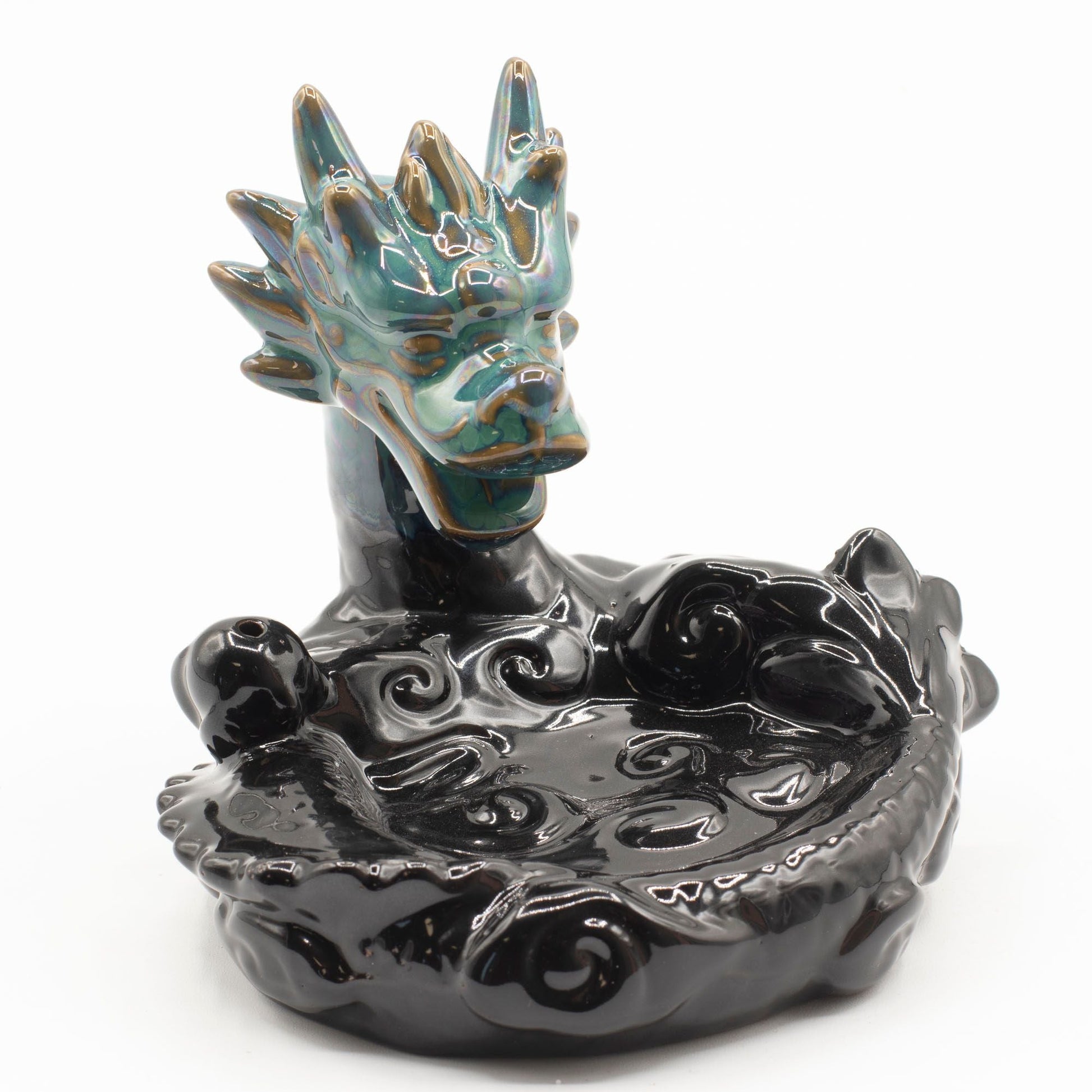 Backflow Incense Burner - Large Dragon Pool - Luna Panther