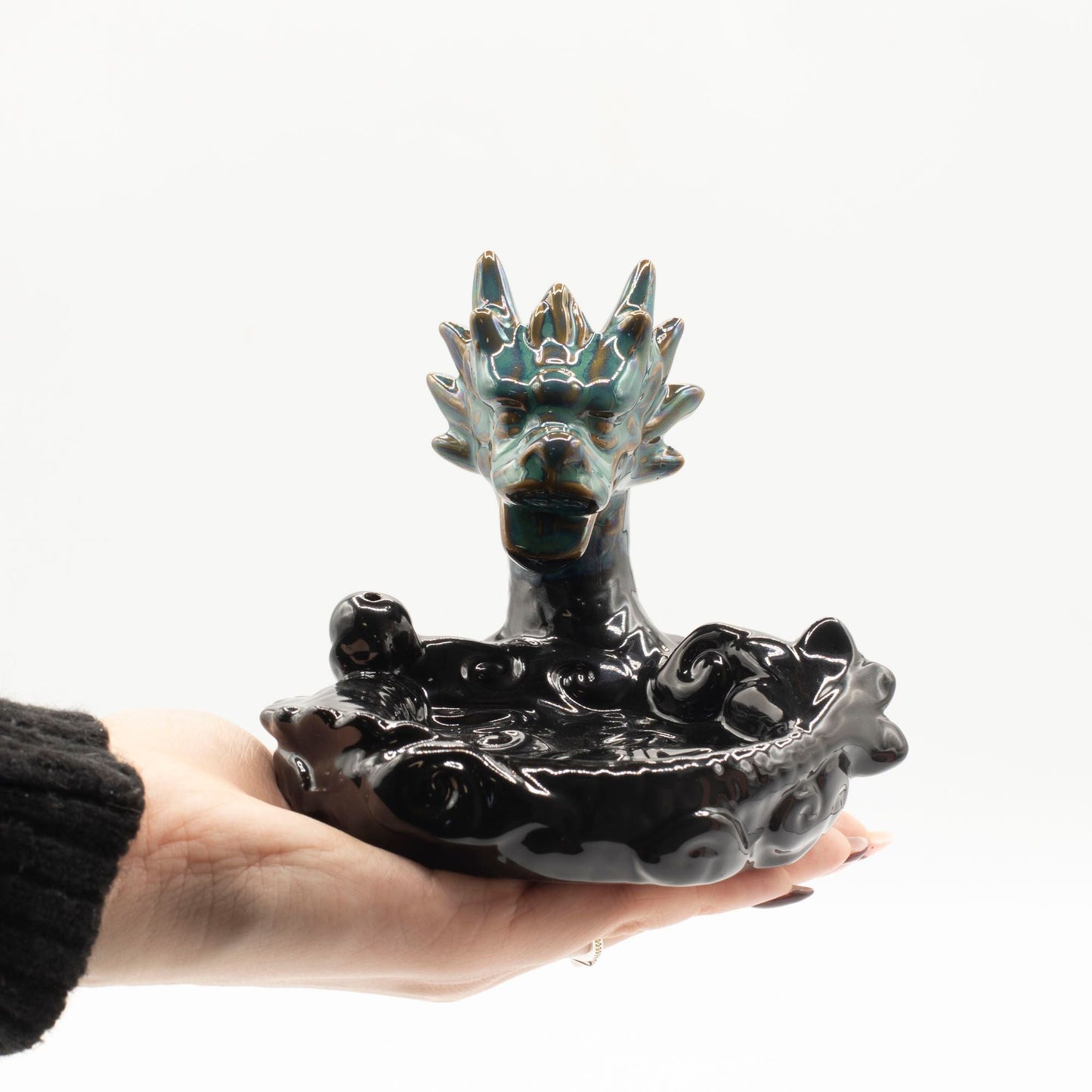 Backflow Incense Burner - Large Dragon Pool - Luna Panther