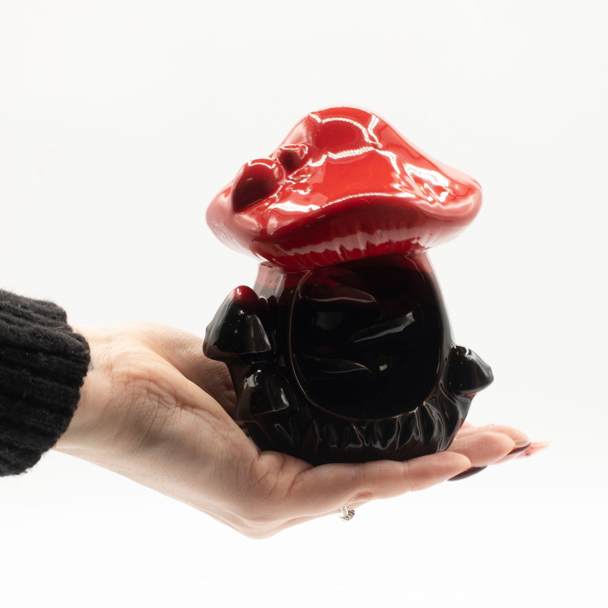 Backflow Incense Burner - Large Red Mushroom - Luna Panther