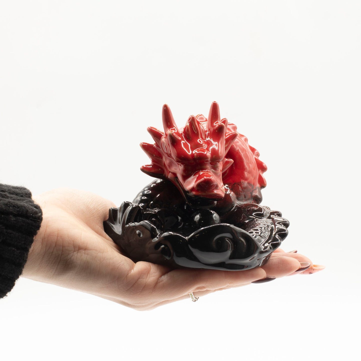 Backflow Incense Burner - Small Red Dragon - Luna Panther
