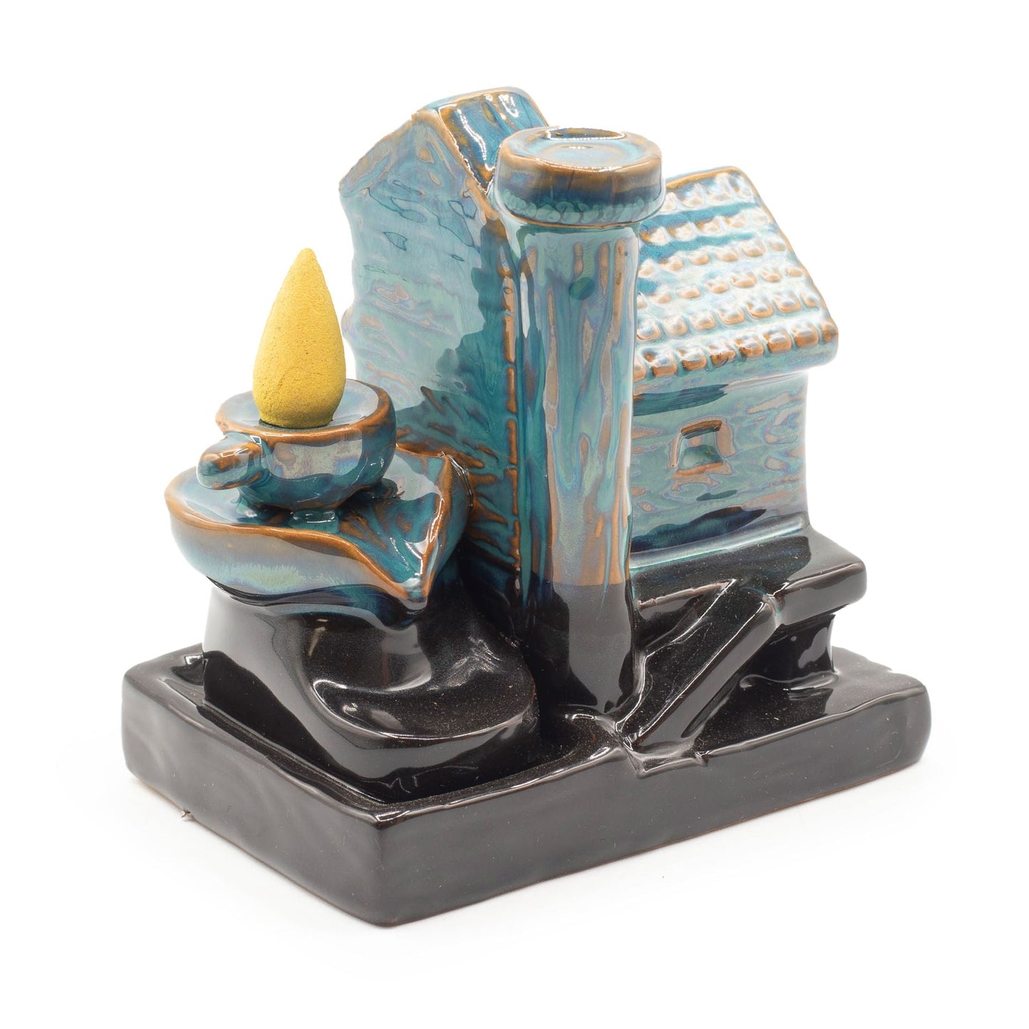 Backflow Incense Burner - Watermill House - Luna Panther