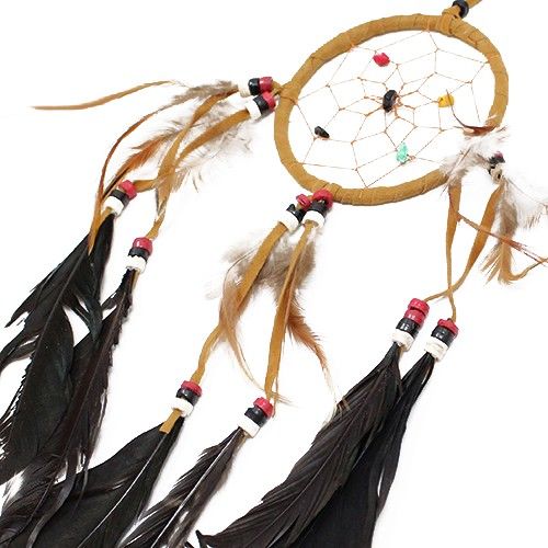 Polished Bali Dreamcatchers - Medium Round - Cream/Coffee/Choc featuring natural patterning and unique variations - Luna Panther