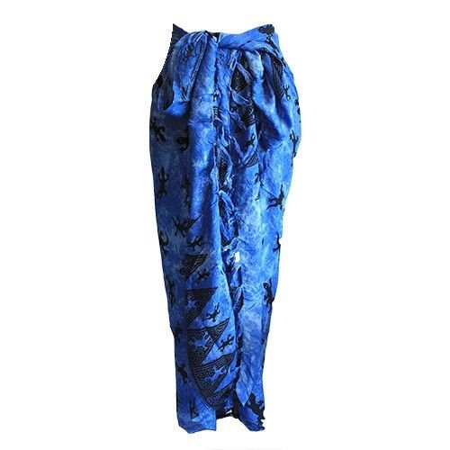 Bali Gecko Sarongs - Blue - Luna Panther